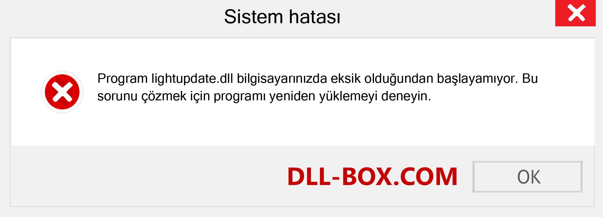 lightupdate.dll dosyası eksik mi? Windows 7, 8, 10 için İndirin - Windows'ta lightupdate dll Eksik Hatasını Düzeltin, fotoğraflar, resimler
